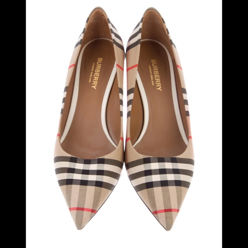 Burberry Nova Check Pattern Pumps - image 2